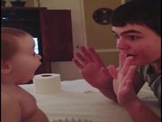 Baby Amazed By Magic Trick