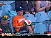 Kid Eating A Whole Watermelon
