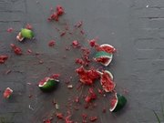 Watermelon Smash in Slow Motion