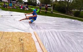 Lawn Mower Slip N Slide - Fun - VIDEOTIME.COM