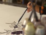 Rack Focus of Batik Painting Brushes