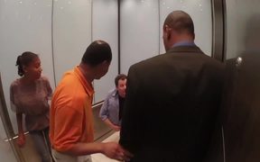 Magician Cut In Half Elevator Prank - Fun - VIDEOTIME.COM