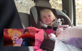 Girl Gets Emotional While Watching Cartoon - Kids - Videotime.com