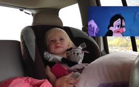Girl Gets Emotional While Watching Cartoon - Kids - VIDEOTIME.COM