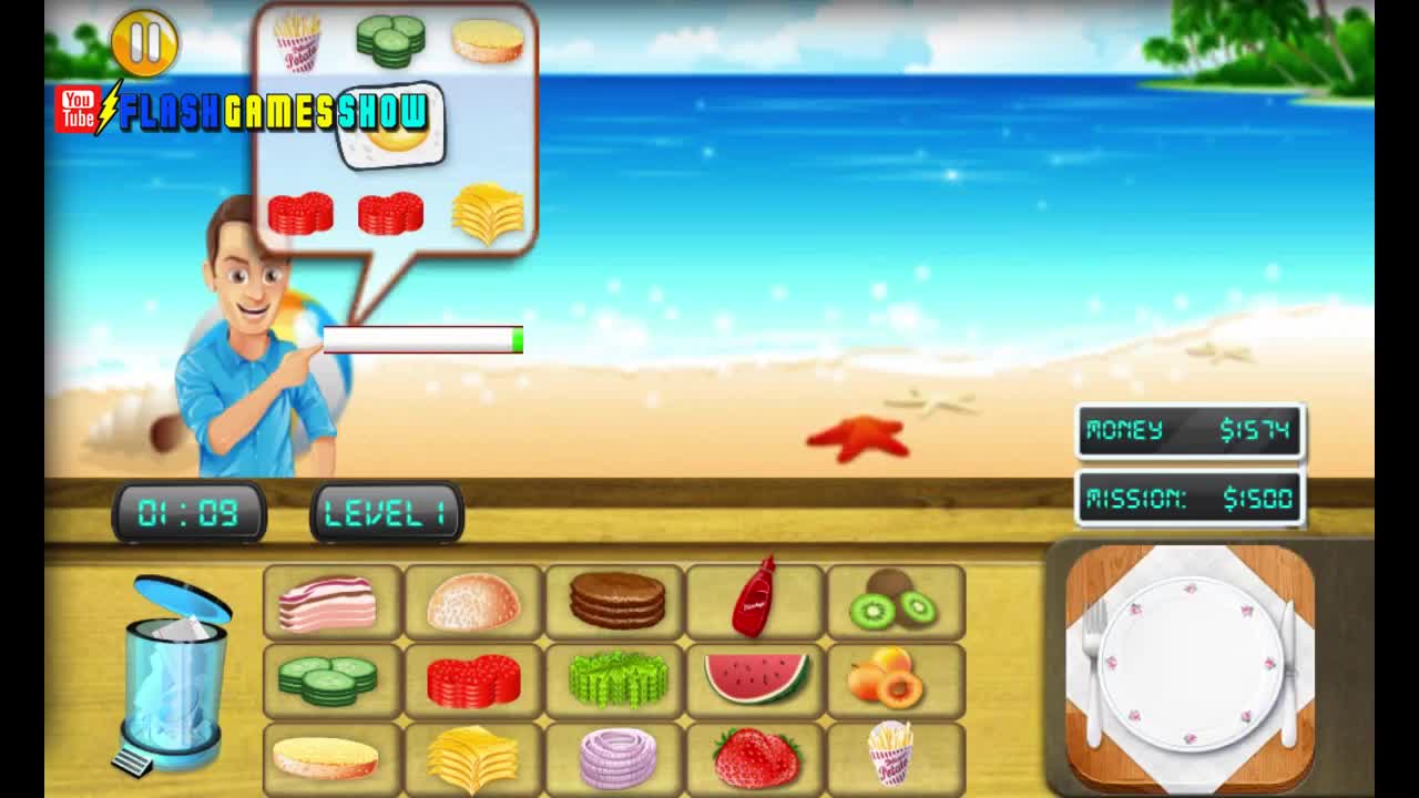 Cooking Chef Beach Bistro Walkthrough - Games - Videotime.com
