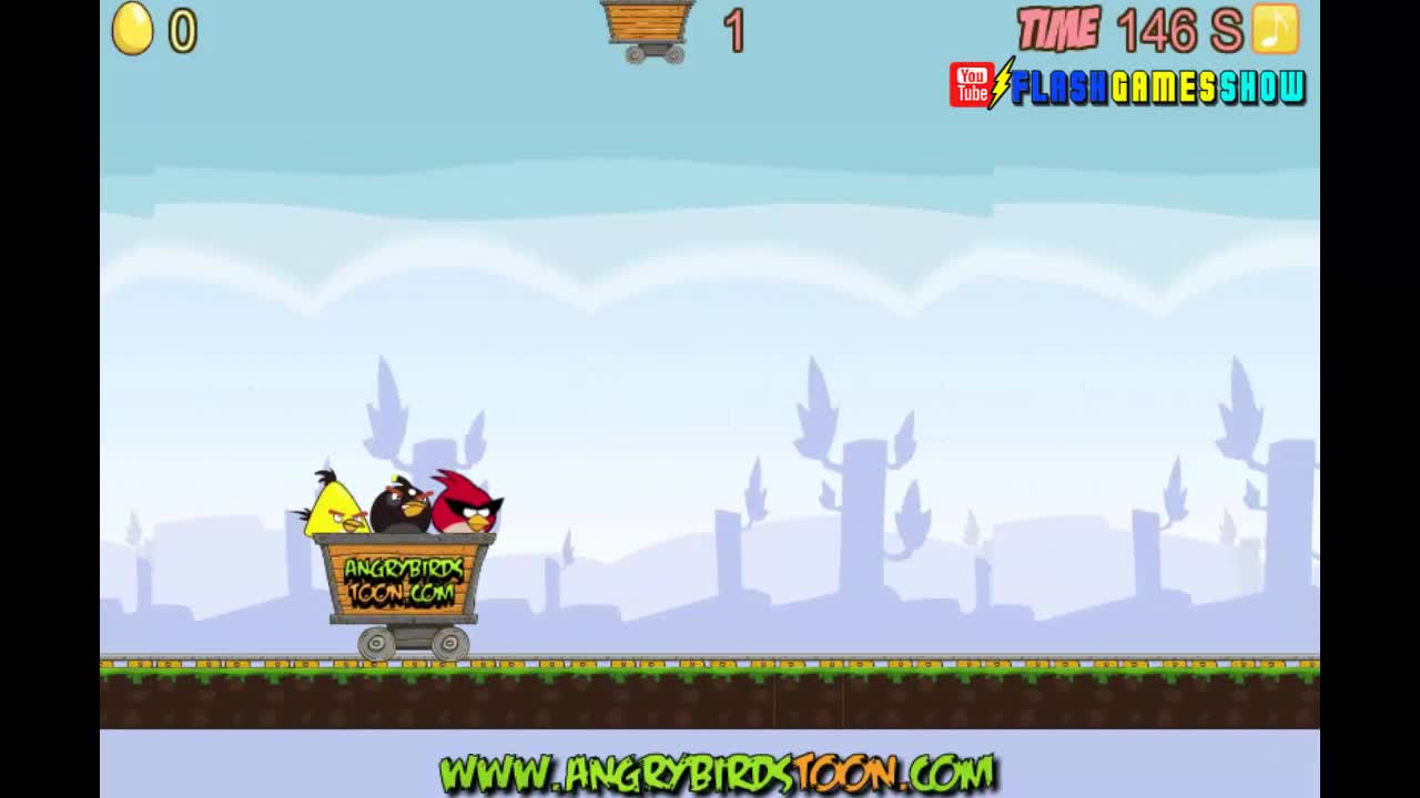 Angry Birds Dangerous Railroad Walkthrough