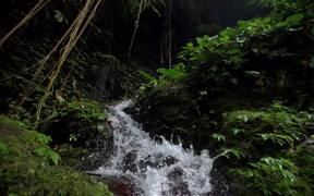 Tracking Shot of a Small Waterfall - Fun - VIDEOTIME.COM