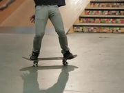 Skateboard Stairs Back Flip