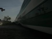 GO and CN Trains at Mile 18.15 on Bala Sub