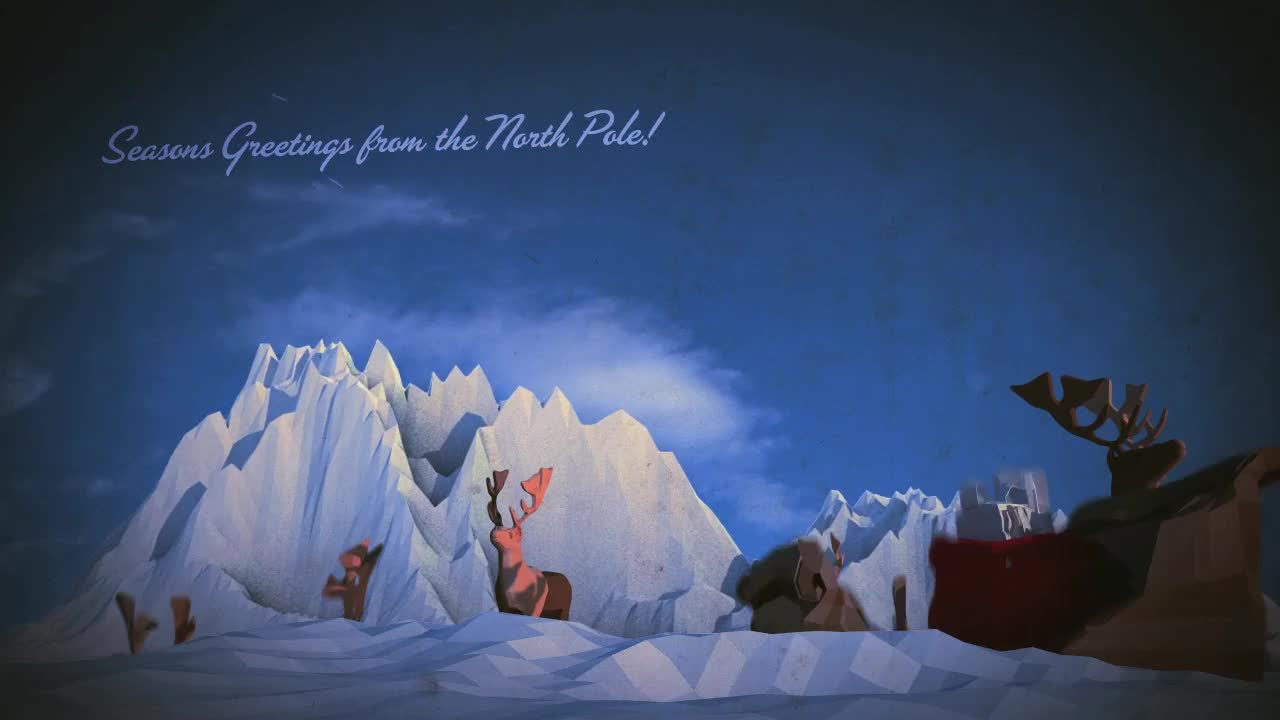 Low Poly Postcard From Santa 2012