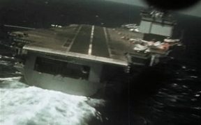 Plane-Eye View Of Carrier Landing