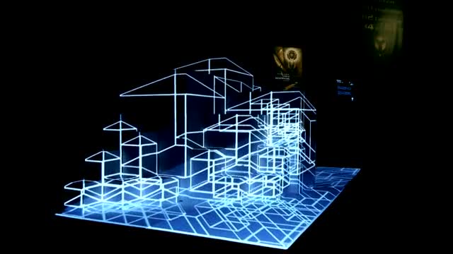 Projection Mapping on 3D Cubes at Paris