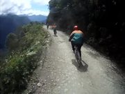 Downhill on the Death Road, Bolivia