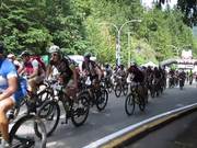 Mass start of 650. BC Bike Race 2015