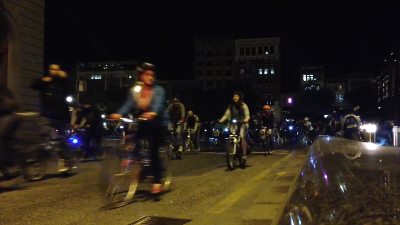 Boston Bike Party Ride By # 1 - October 2014