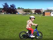 Amelie Learns to ride her bike
