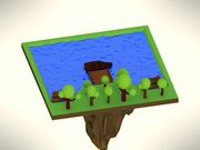 Blender Low Poly Isometric Style