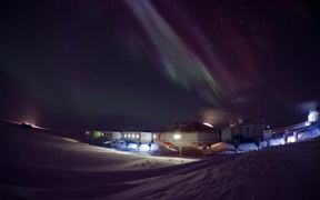 The Aurora Above Halley Research Station