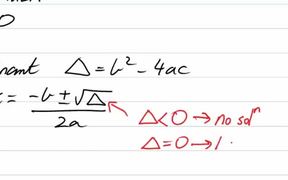 Quadratic Formula and the Discriminant - Tech - VIDEOTIME.COM
