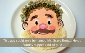 Food Face Dinner Plate for Kids - Fun - VIDEOTIME.COM