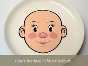 Food Face Dinner Plate for Kids