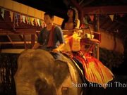 Thailand traditional dance dewi on an elephant