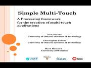Simple Multi-Touch Toolkit for Processing