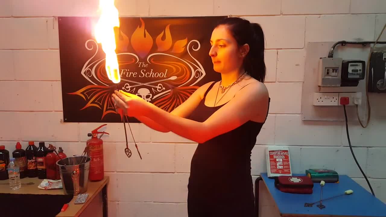Body Burning and Fire Eating Class - Fun - Videotime.com