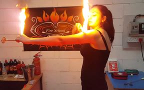 Body Burning and Fire Eating Class - Fun - VIDEOTIME.COM