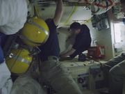 Hatch of Space Station Opens