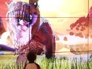 Dino Stomp Interactive Video Wall