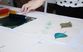 Linoprint with Lettering - Fun - VIDEOTIME.COM
