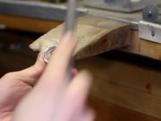 Jewellery Making - Filing a Ring Close Up