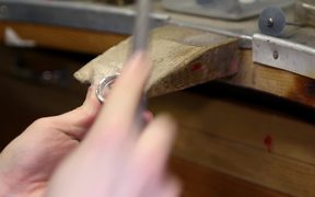 Jewellery Making - Filing a Ring Close Up - Tech - VIDEOTIME.COM