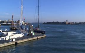 Portsmouth Harbour at Dusk - Commercials - Videotime.com
