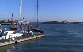 Portsmouth Harbour at Dusk - Commercials - VIDEOTIME.COM