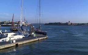 Portsmouth Harbour at Dusk - Commercials - VIDEOTIME.COM