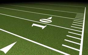 Football Field Tracking Shot