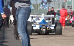 Race Cars Leaving Grid - Sports - Videotime.com