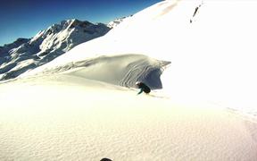 Snowboarding Off-Piste Slow Motion - Sports - VIDEOTIME.COM