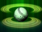 Spinning Baseball Green Halos Close Up - Anims - Y8.COM