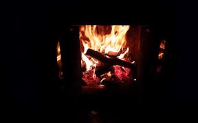Fireplace in Full HD & Violin Concerto by Bach - Music - VIDEOTIME.COM