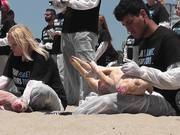 Dead Animal Protest Santa Monica on May 31, 2014