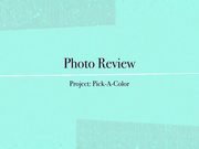 Project 11 Pick-a-Color