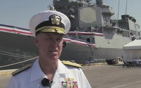 USS Carney reaches the Naval base Rota - Tech - VIDEOTIME.COM