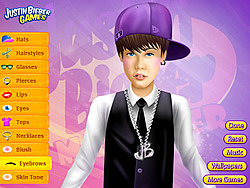 Justin Bieber Makeover Game - Play online at 