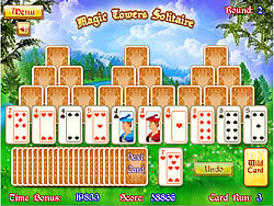adoptar Comiendo sal Gioco Magic Towers Solitaire - Gioca online a Y8.com
