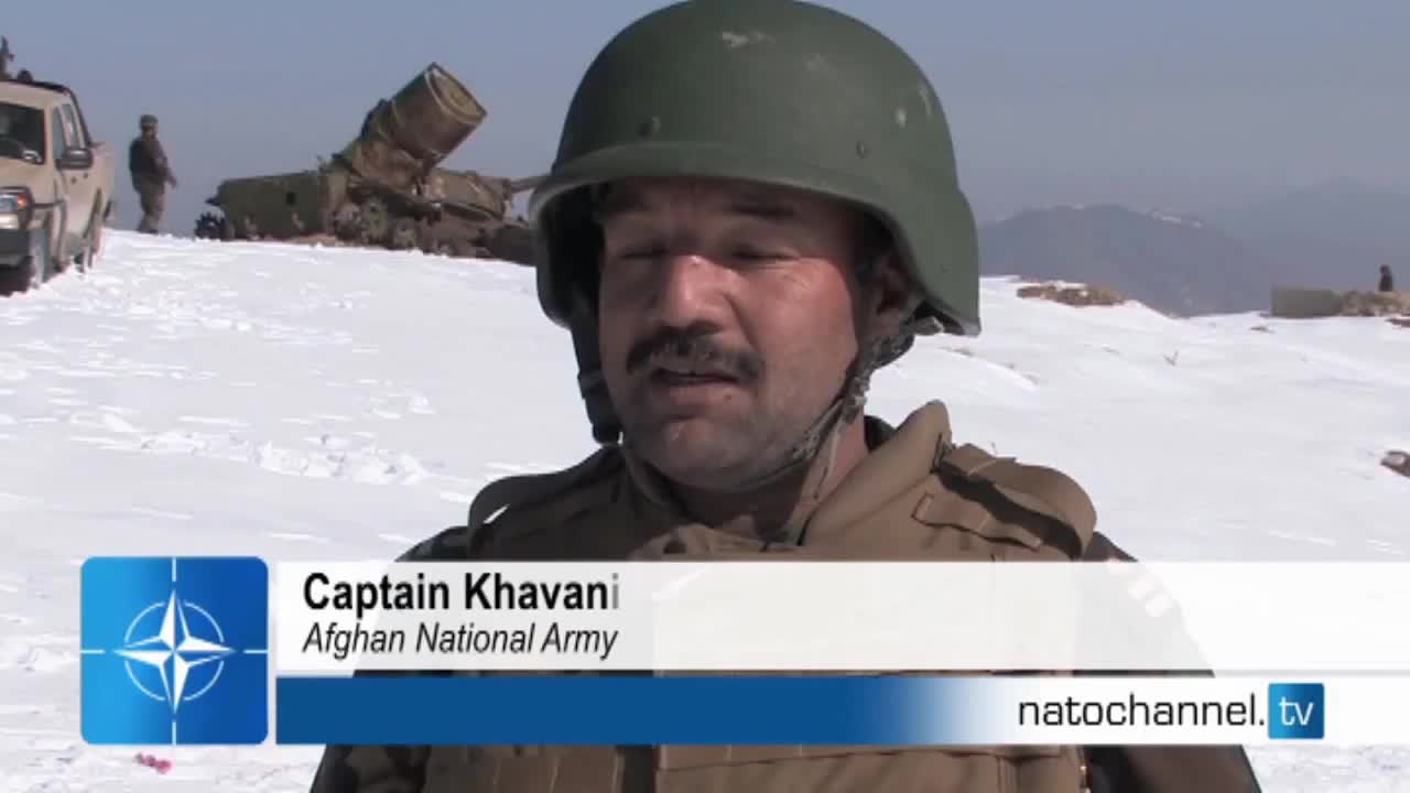 Afghan National Army Heavy weapons Training
