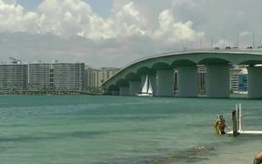 Sailing Under Sarasota Bridge