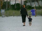 Mother and child at the Beach
